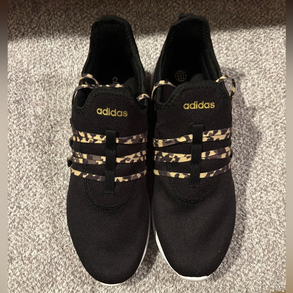 New in box Adidas Black Puremotion Adapt Slip-On Sneakers with Camo Detail